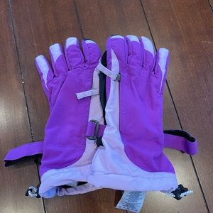 Insulated Gloves for cold, Landsend, size: M, color: purple